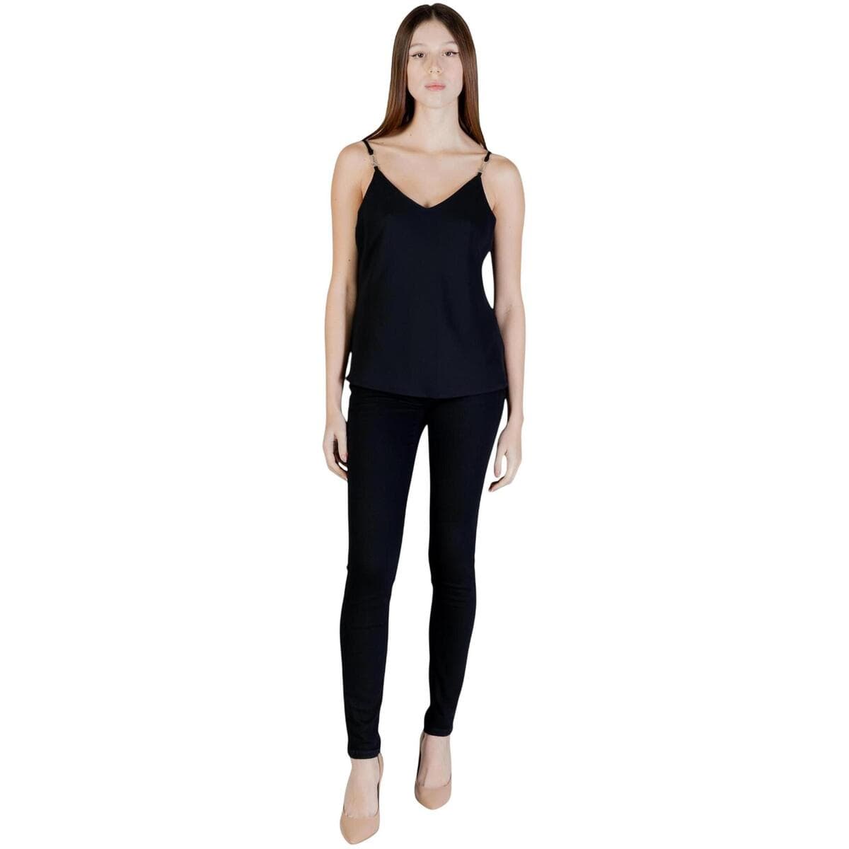 Women's Sleeveless Tops Guess Black