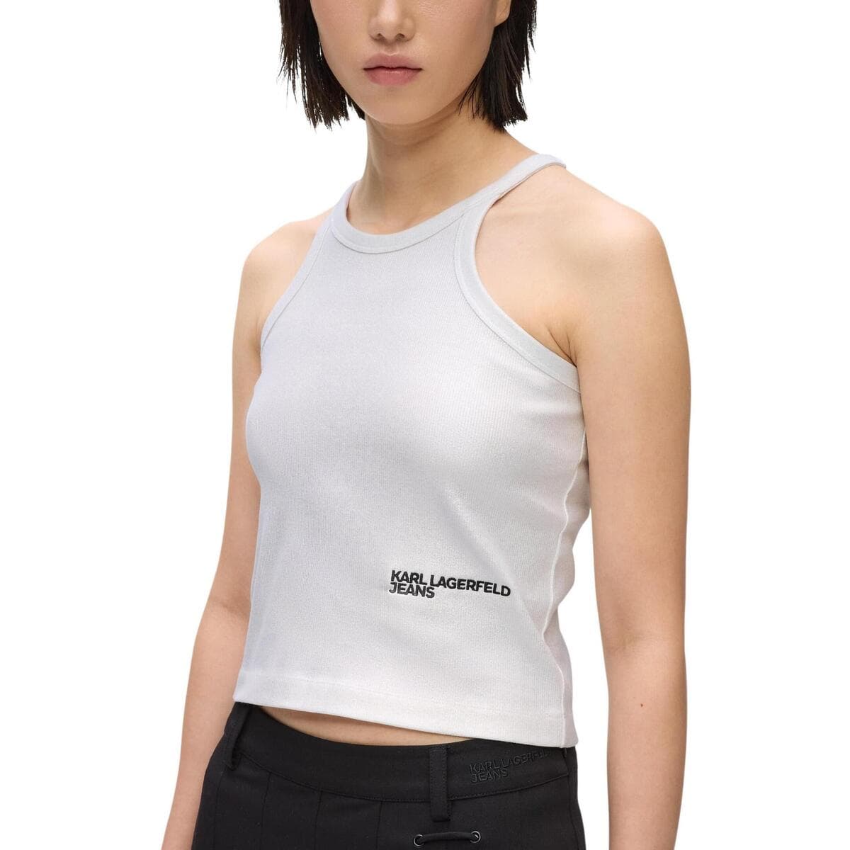Women's Sleeveless Tops Karl Lagerfeld Silver