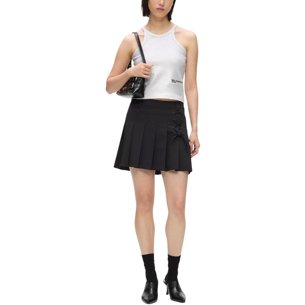 Women's Sleeveless Tops Karl Lagerfeld Silver