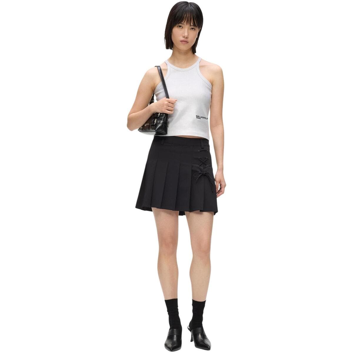 Women's Sleeveless Tops Karl Lagerfeld Silver