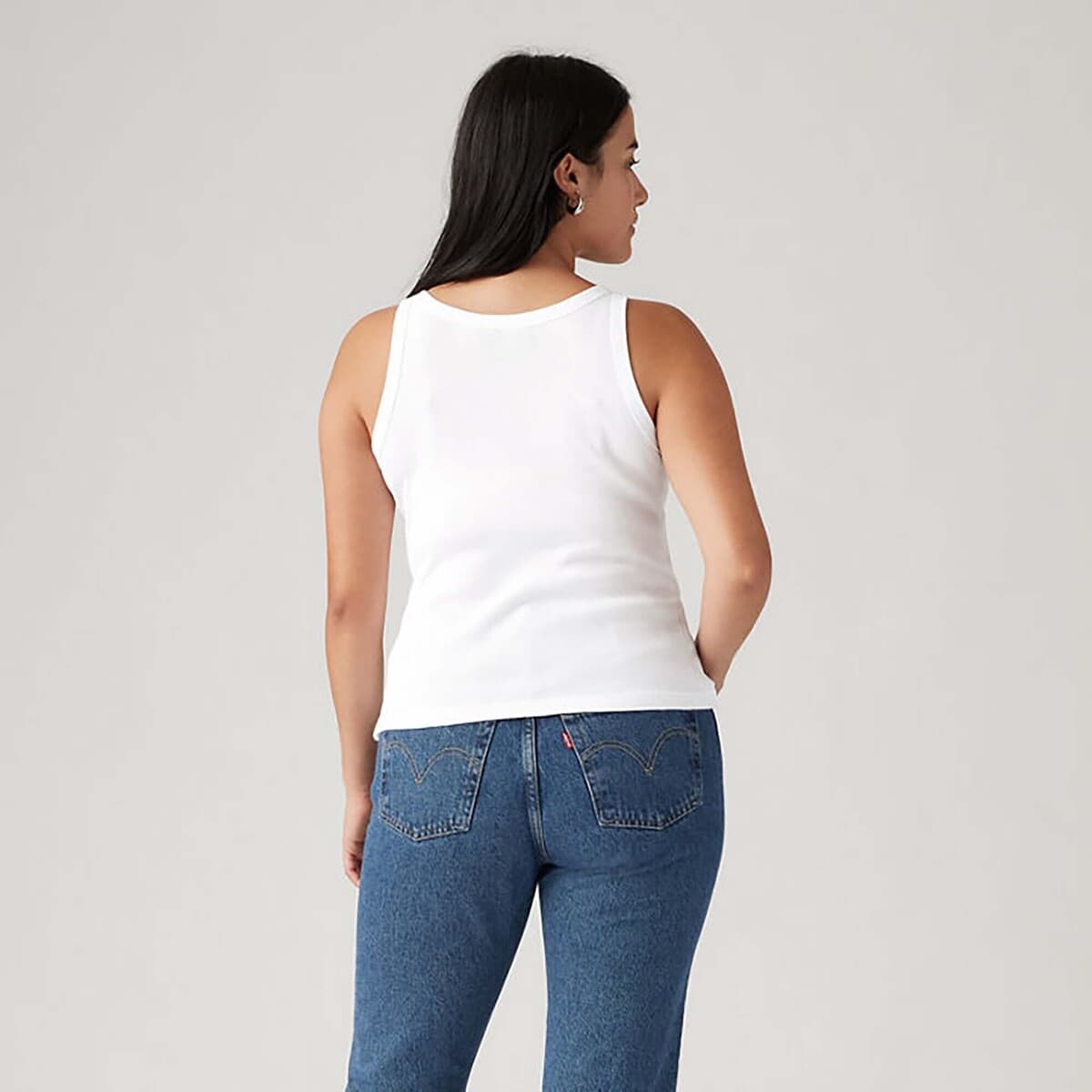 Women's Sleeveless Tops Levis White