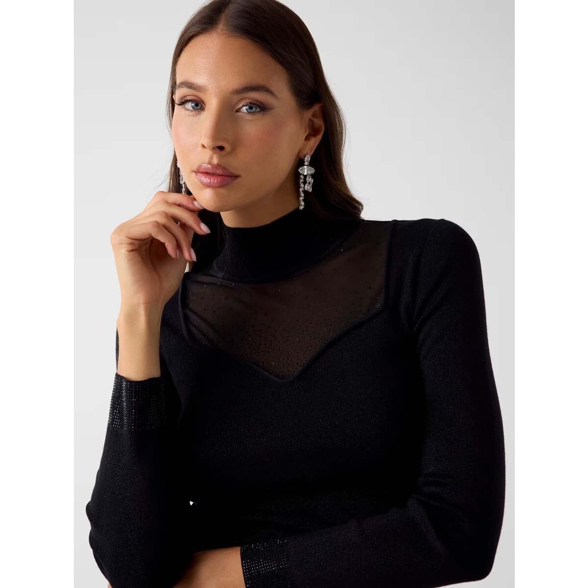 Women's T-Shirts Guess Black