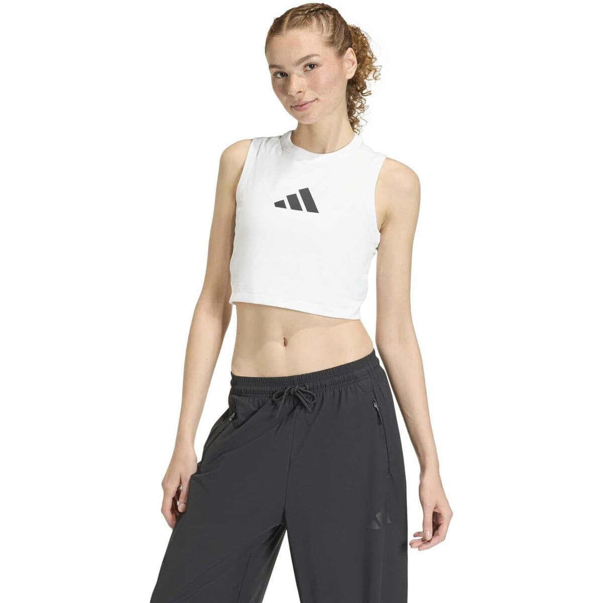 Women's Sleeveless Tops adidas White