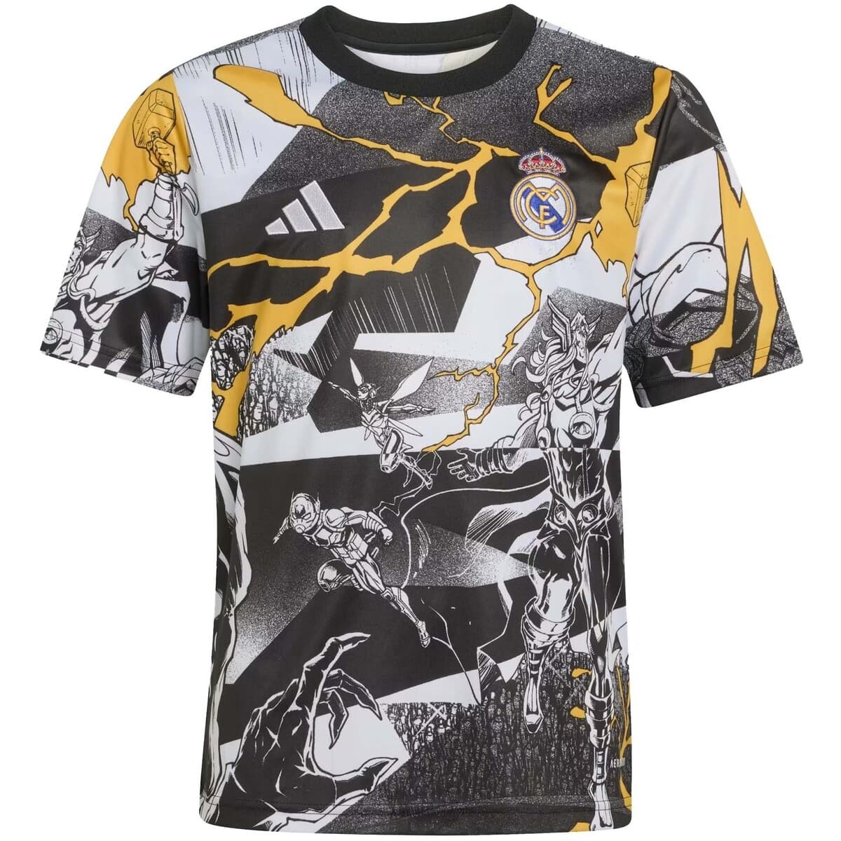 T-shirt με κοντά μανίκια adidas Real Preshi Y