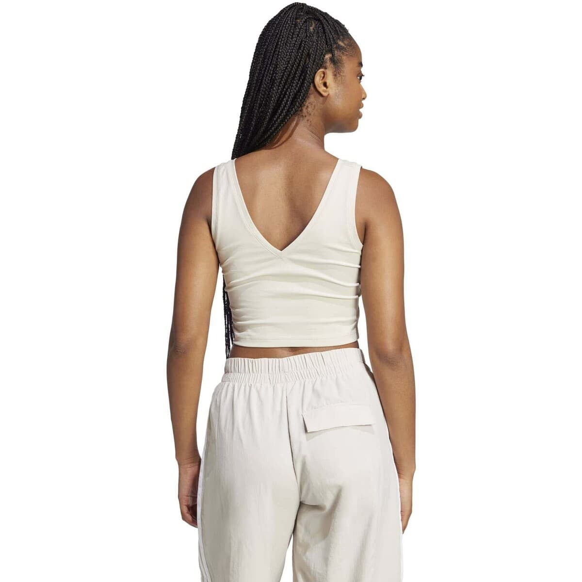 Women's Sleeveless Tops adidas Beige