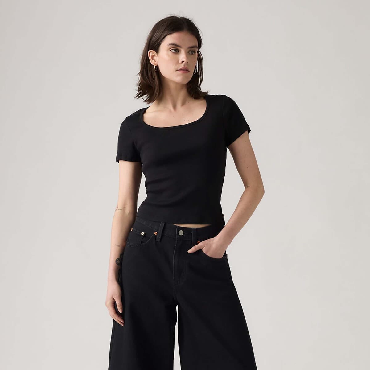 Women's T-Shirts Levis Black