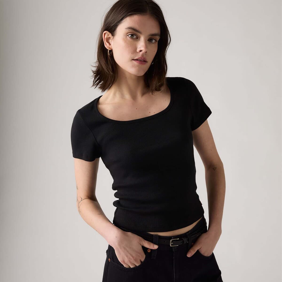 Women's T-Shirts Levis Black