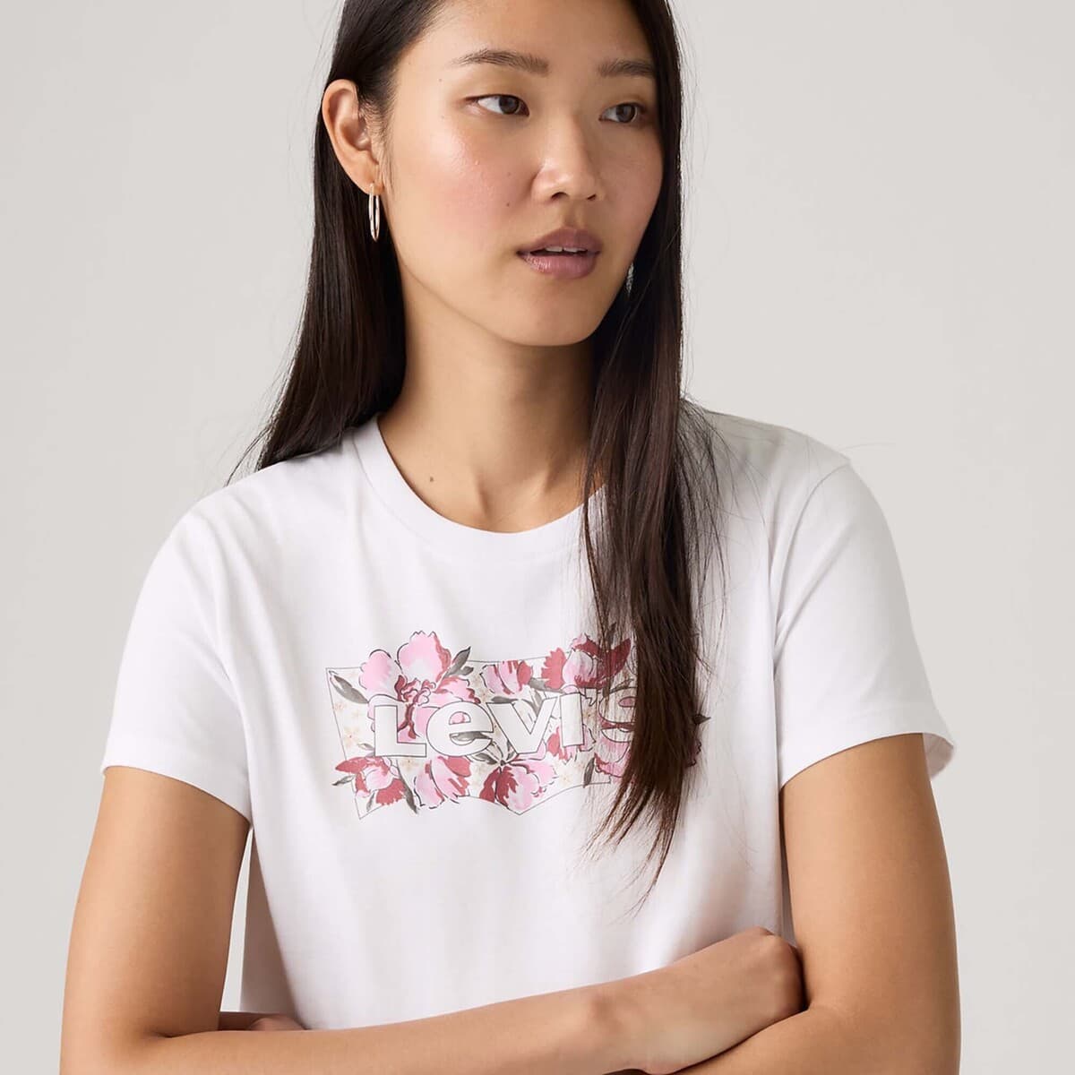 Women's T-Shirts Levis White