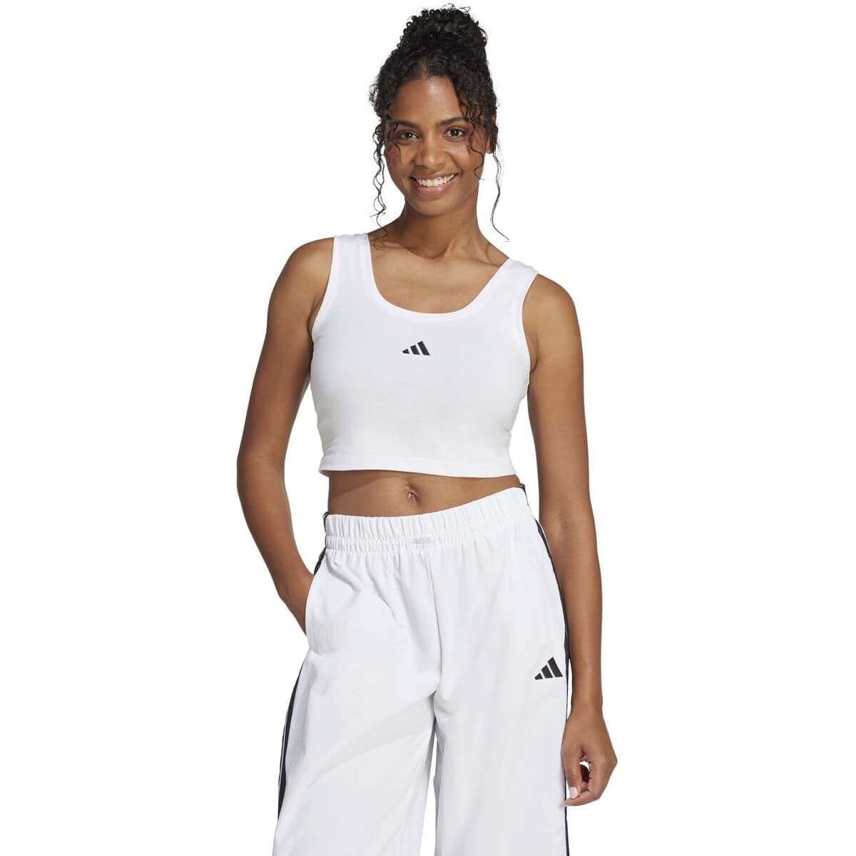 Women's Sleeveless Tops adidas White