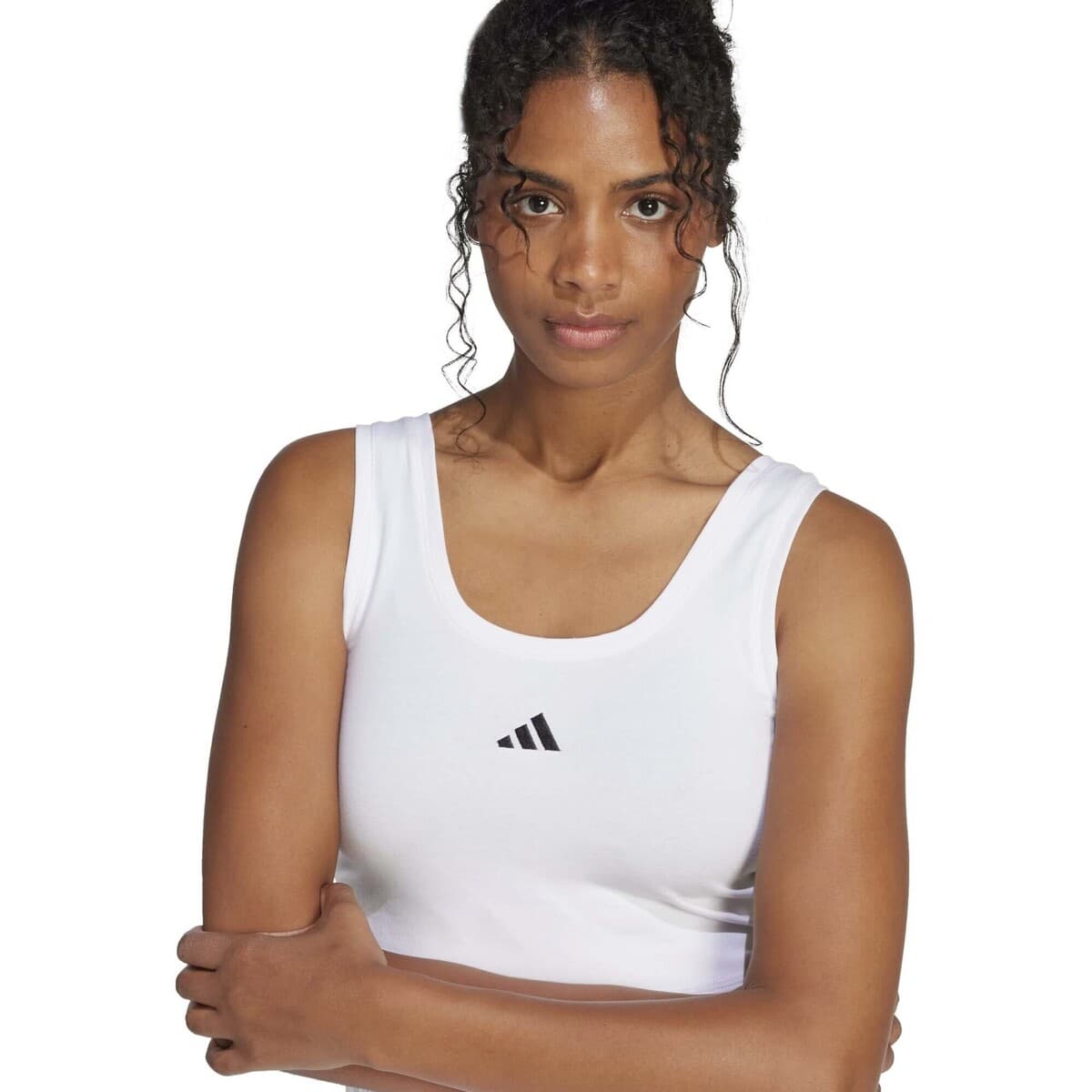 Women's Sleeveless Tops adidas White