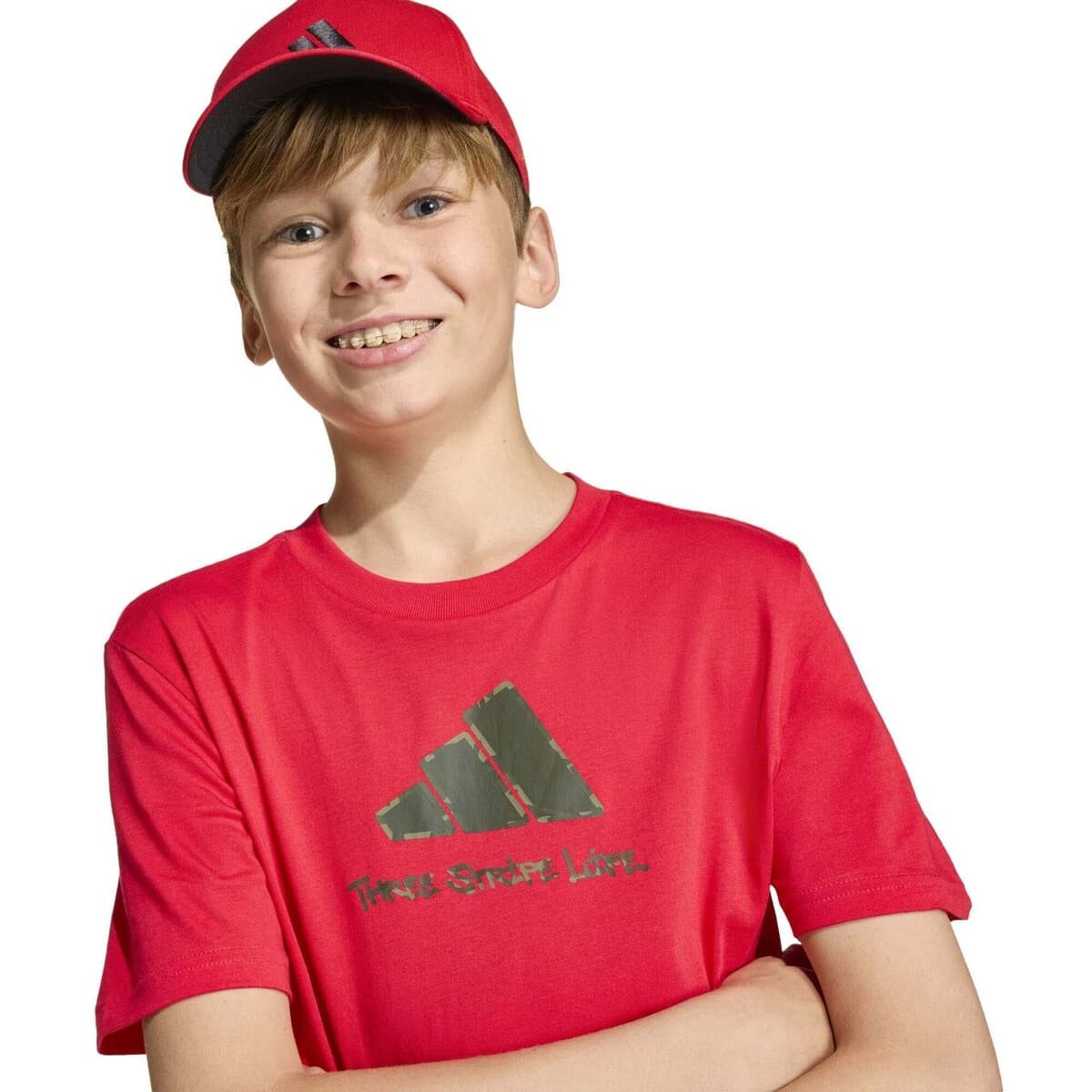 Girls' T-Shirts adidas Red
