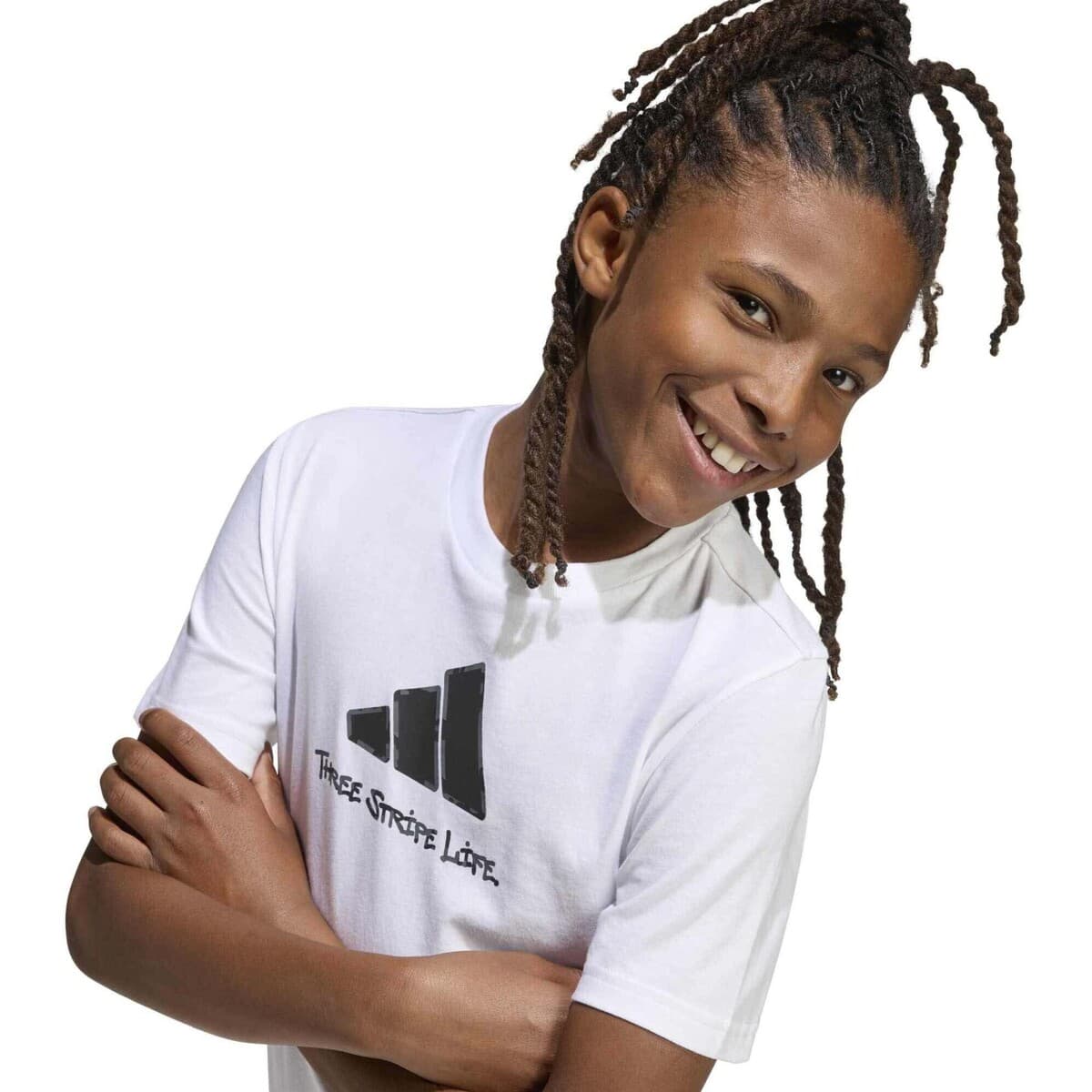 Boys' T-Shirts adidas White
