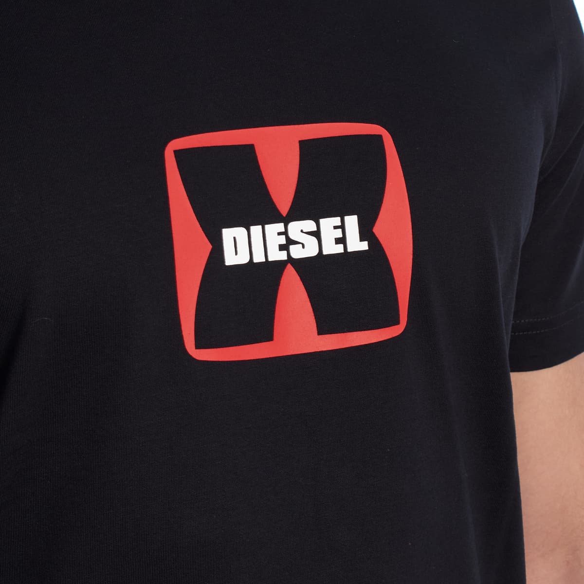 Men's T-Shirts Diesel Black