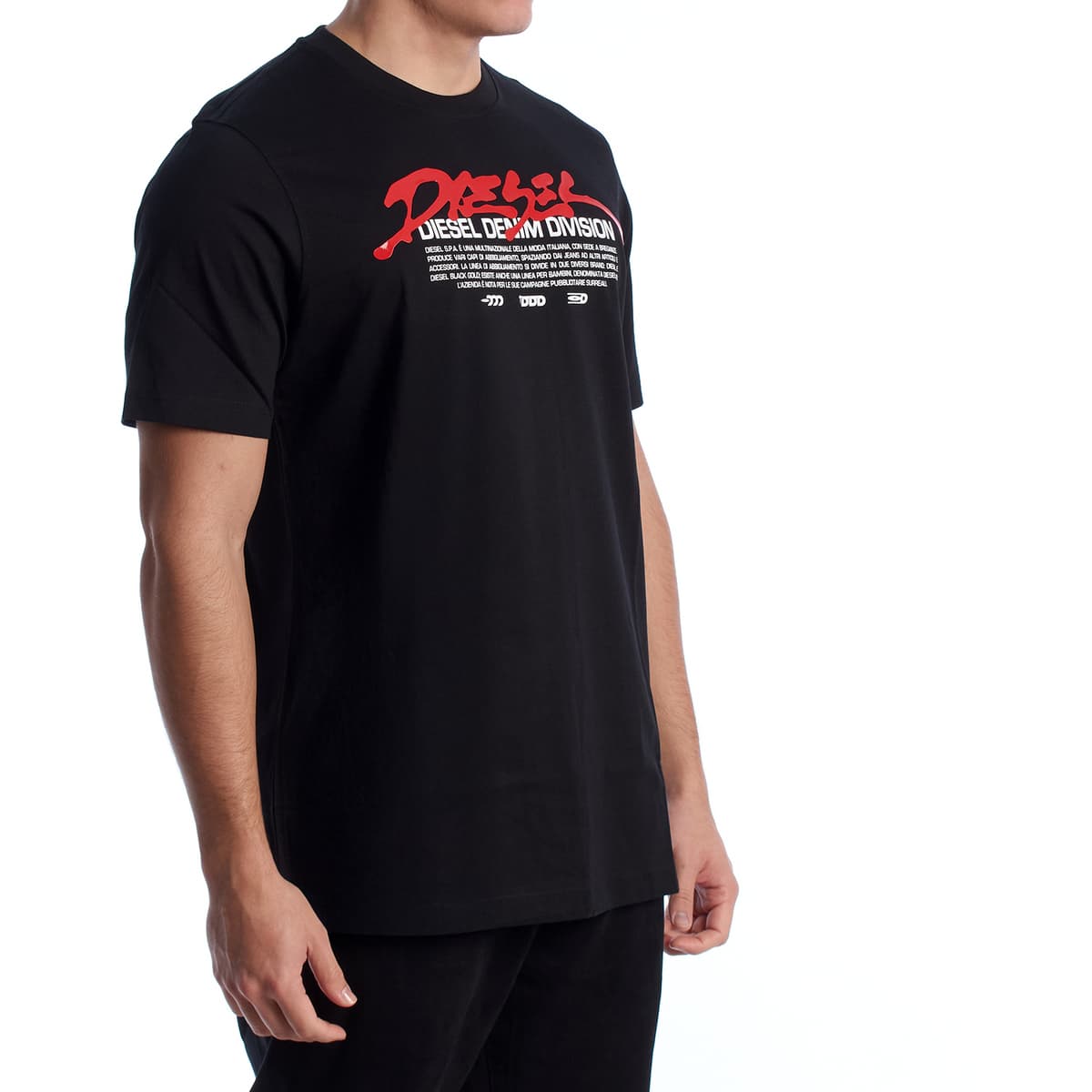 Men's T-Shirts Diesel Black