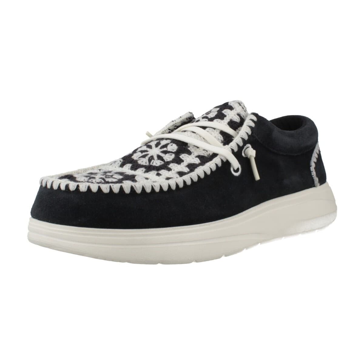 Xαμηλά Sneakers HEYDUDE Zapatos Casual Mujer Modèle Wendy Comf Suede Crochet