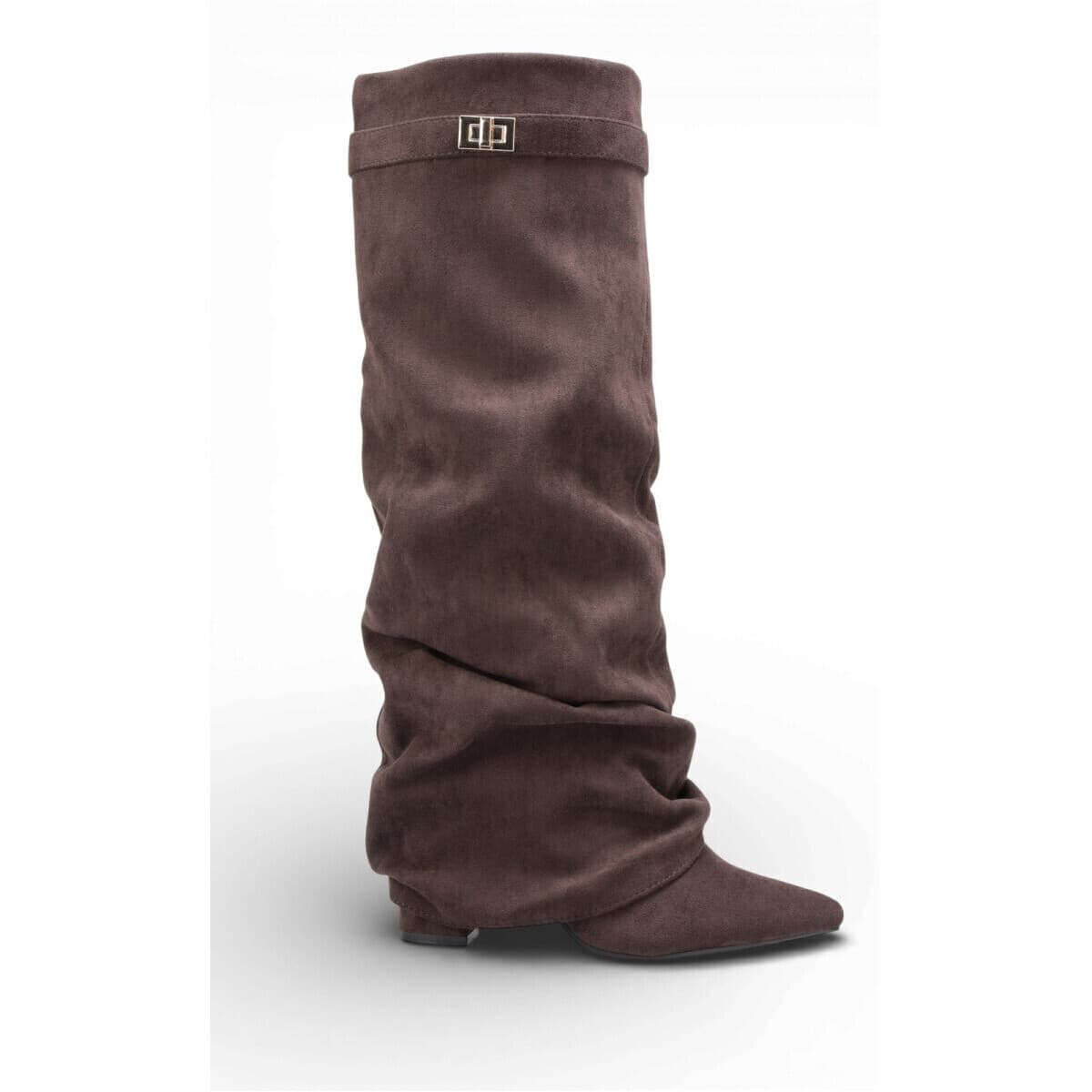 Μπότες με τακούνι La Modeuse 77316_P183224