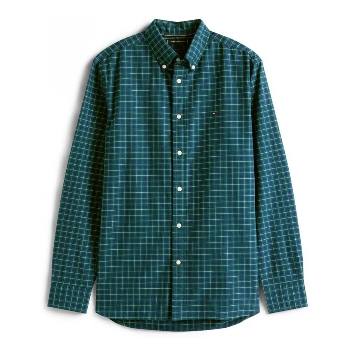 Πουκάμισο με μακριά μανίκια Tommy Hilfiger Camisas Hombre Modèle Heritage Oxf Seas Check