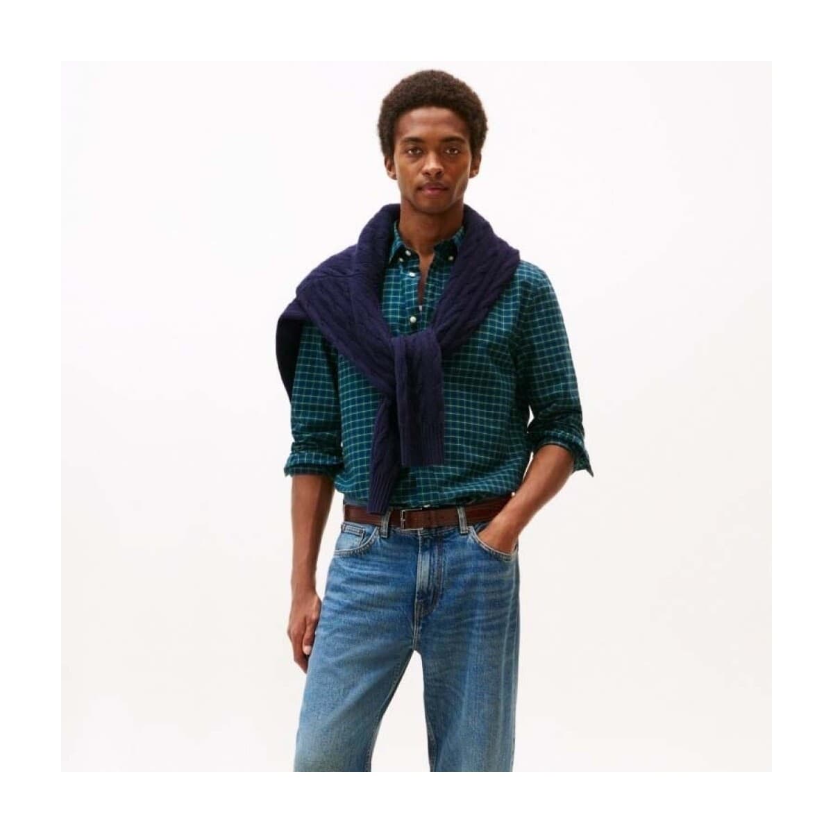 Men's Shirts Tommy Hilfiger Green