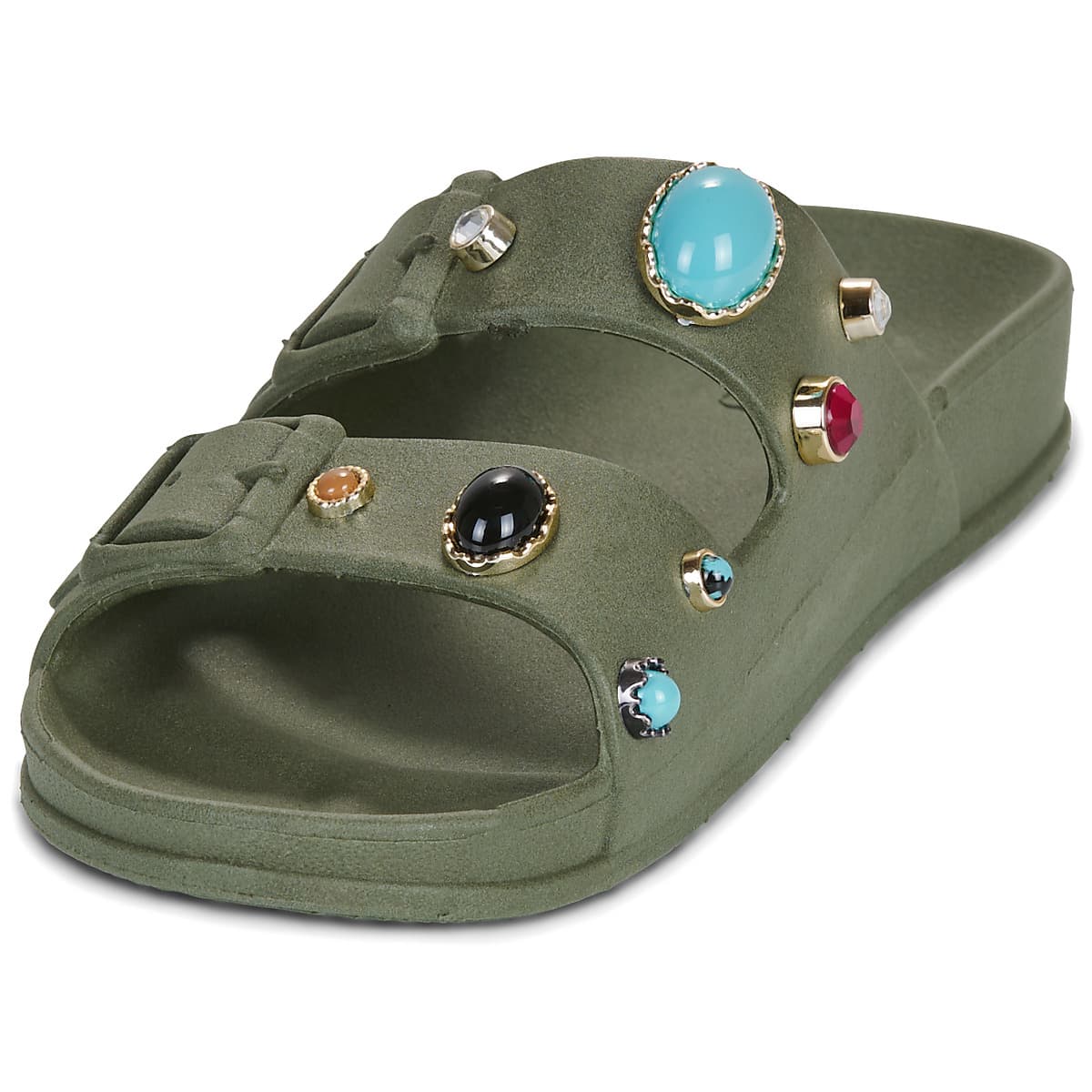 Women's Mules Cacatoès Khaki