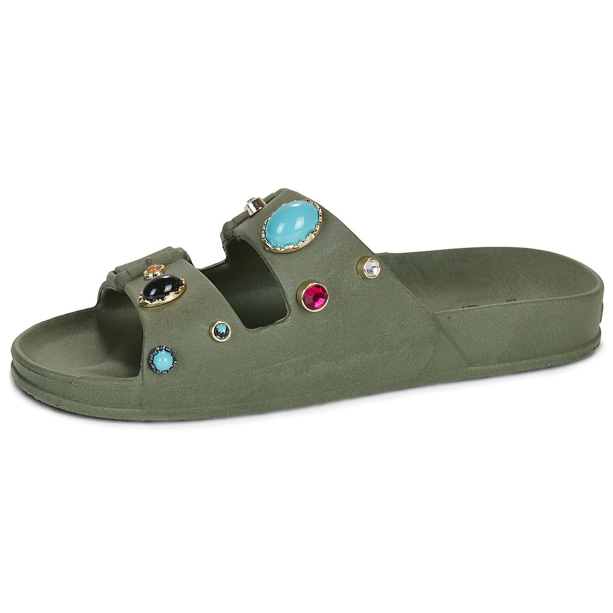 Women's Mules Cacatoès Khaki