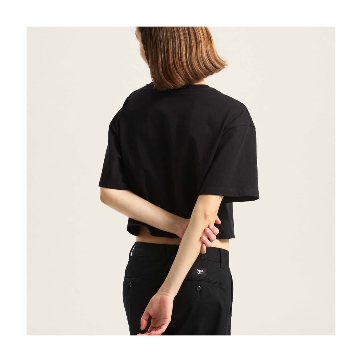 Women's T-Shirts Vans Black