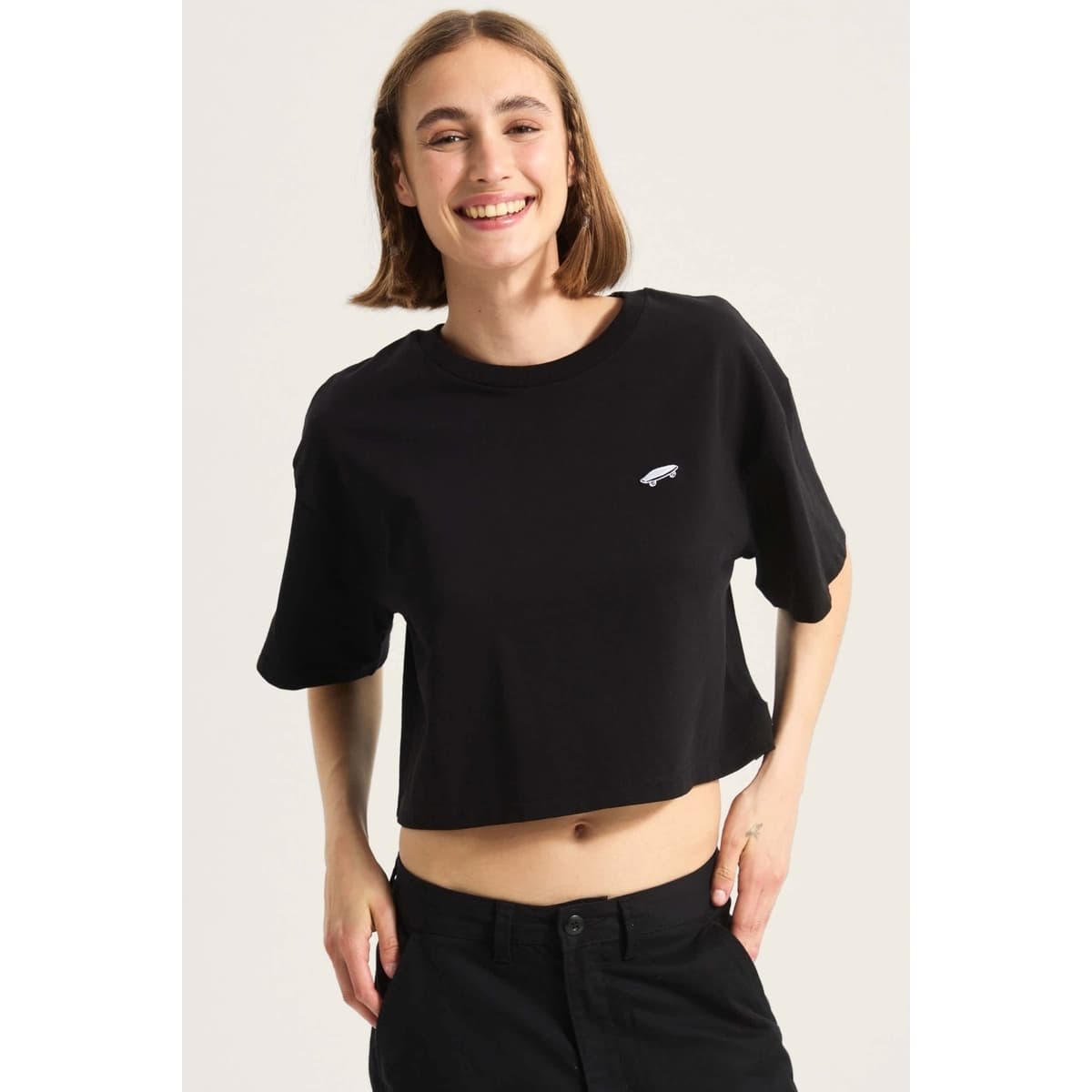 Women's T-Shirts Vans Black