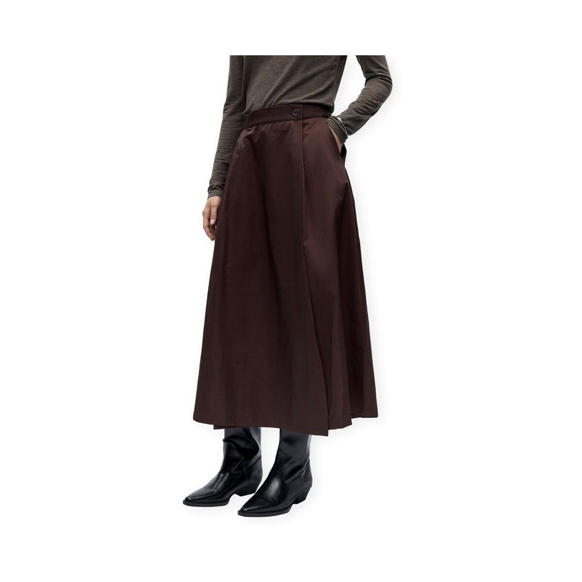 Women's Skirts Object Brown