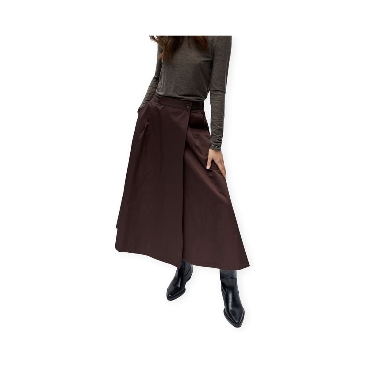 Women's Skirts Object Brown