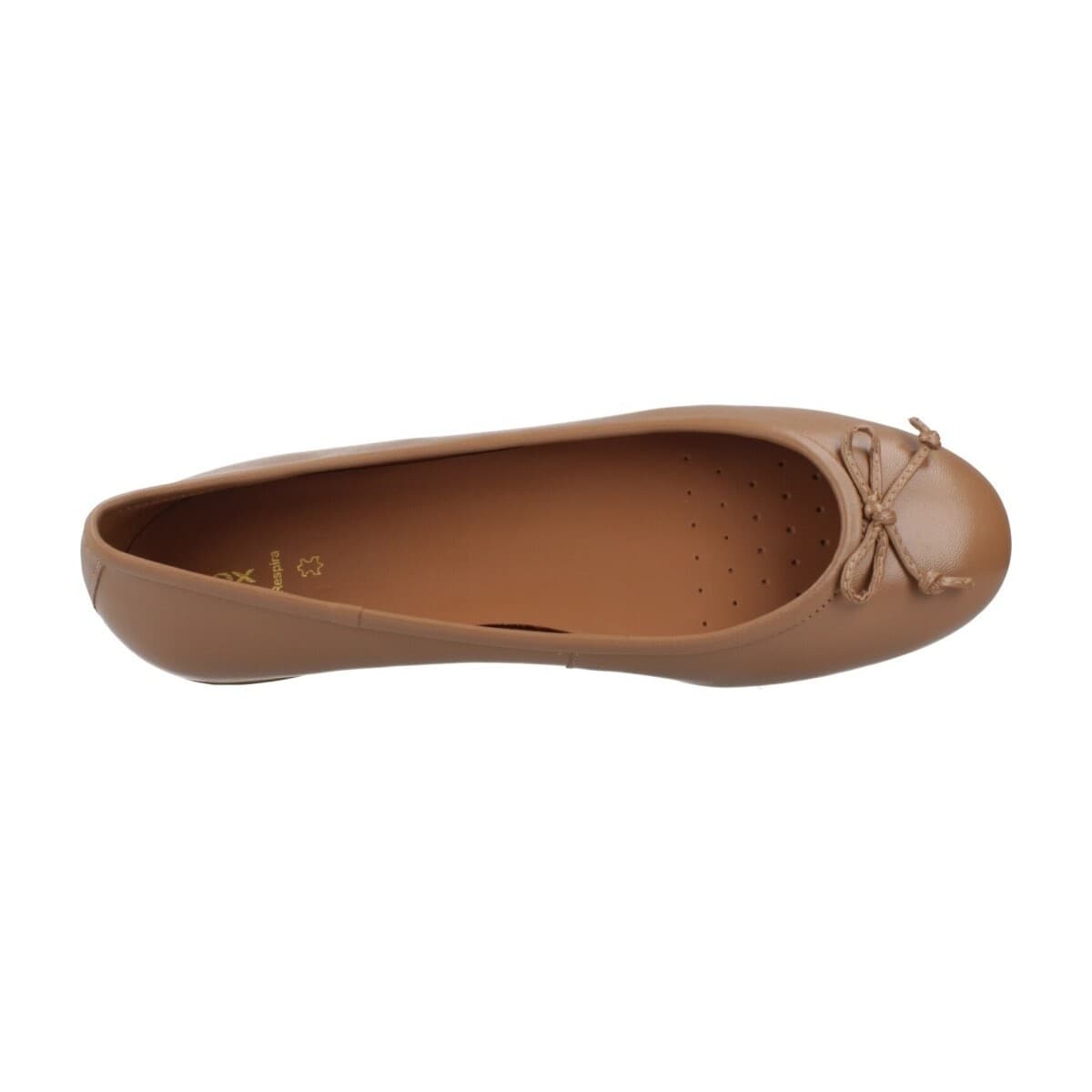 Women's Ballet Flats Geox Brown