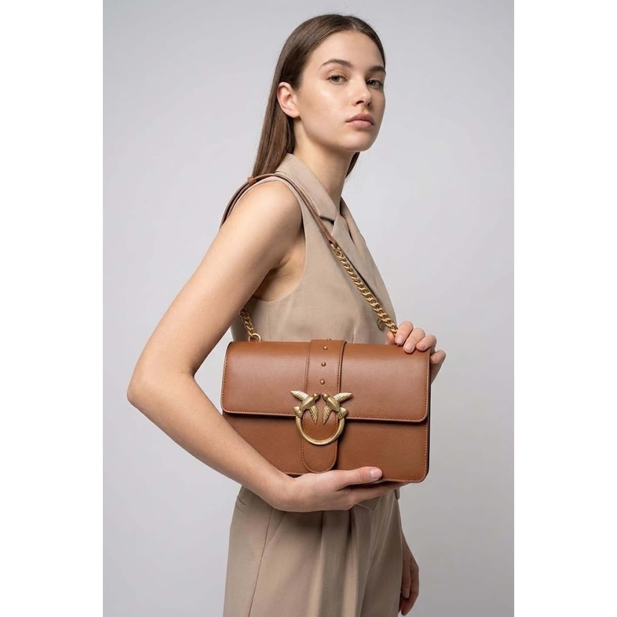 Women's Shoulder Bags Pinko Brown