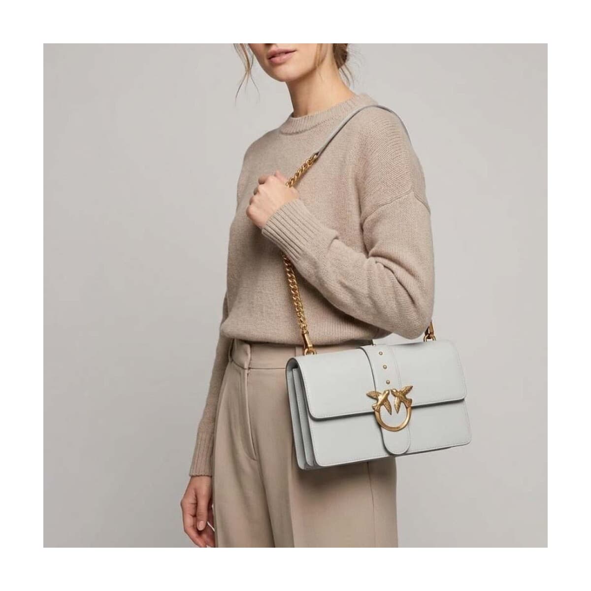 Women's Shoulder Bags Pinko Gray