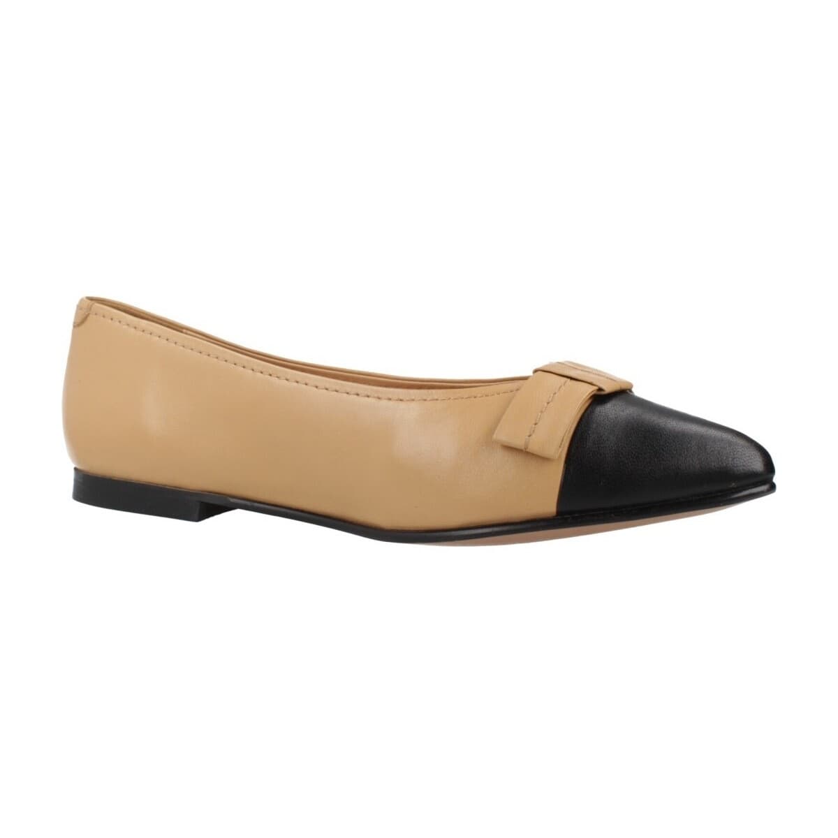 Women's Ballet Flats Geox Brown