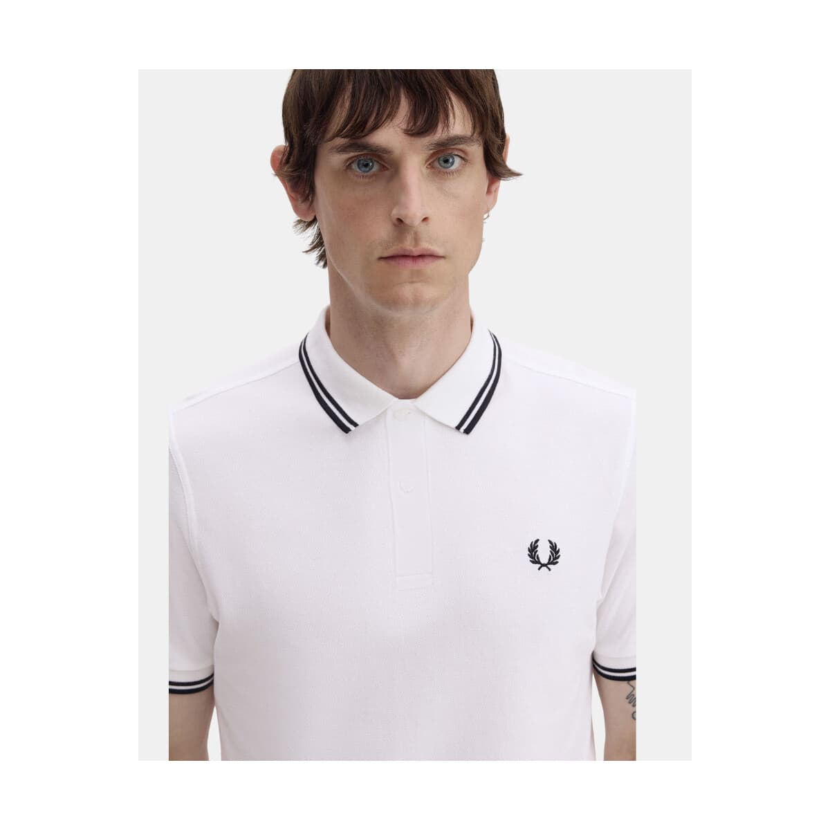 Men's Polo Shirts Fred Perry White