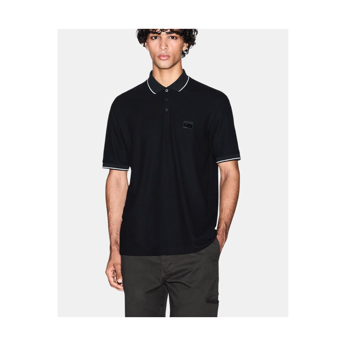 Men's Polo Shirts EAX Black
