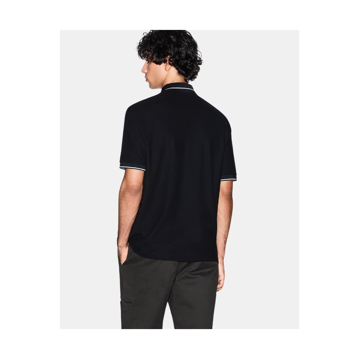 Men's Polo Shirts EAX Black