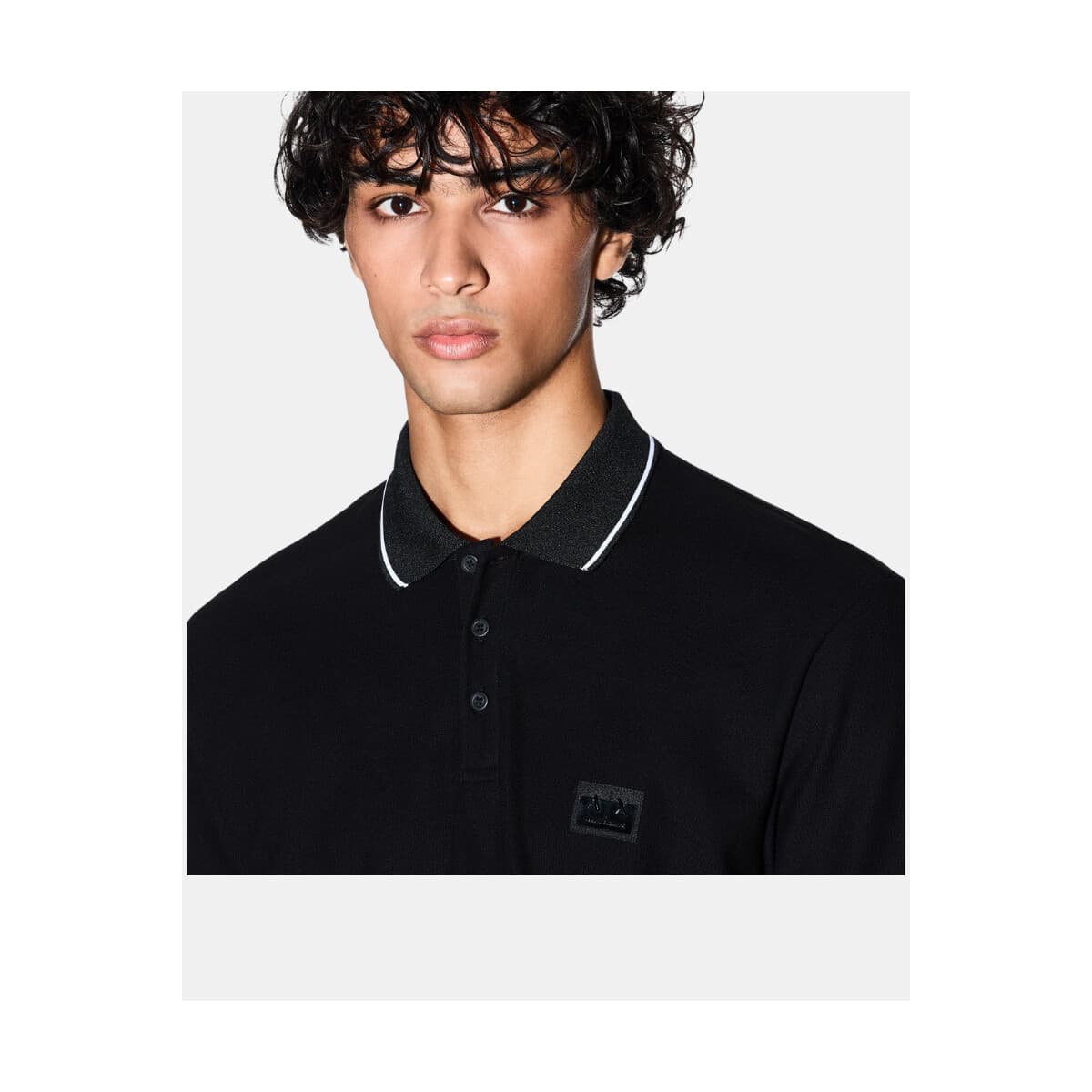 Men's Polo Shirts EAX Black