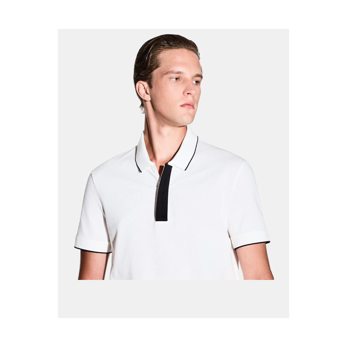 Men's Polo Shirts EAX White