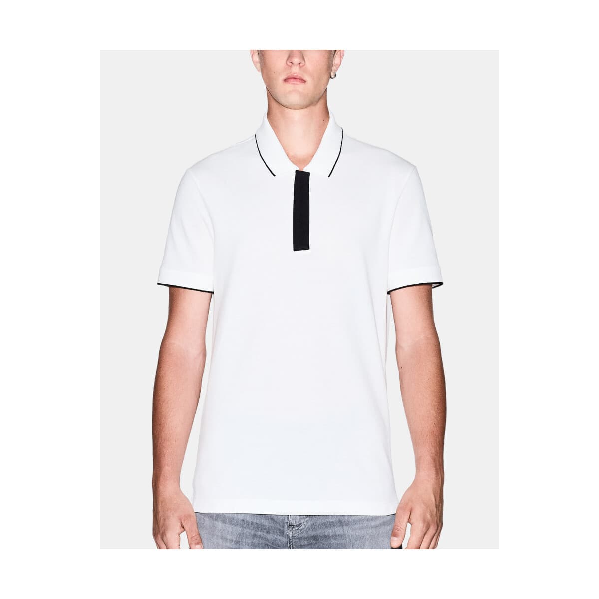 Men's Polo Shirts EAX White