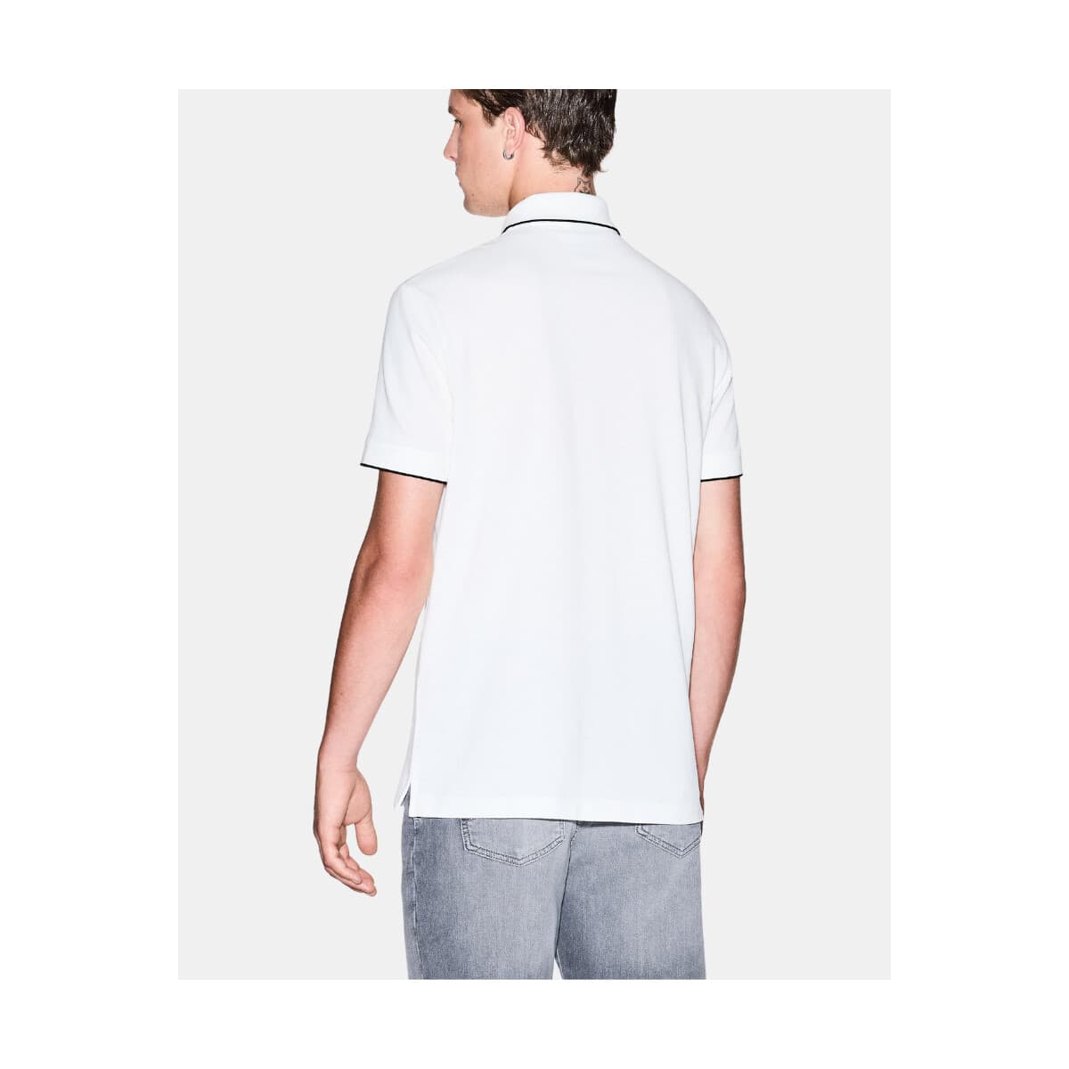 Men's Polo Shirts EAX White