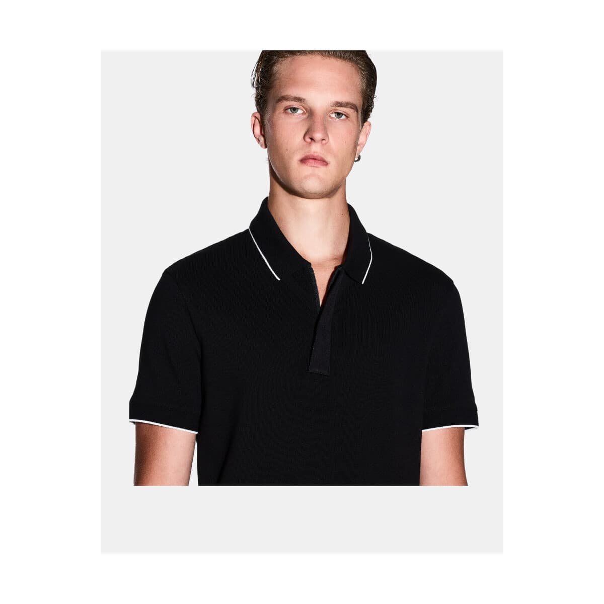 Men's Polo Shirts EAX Black