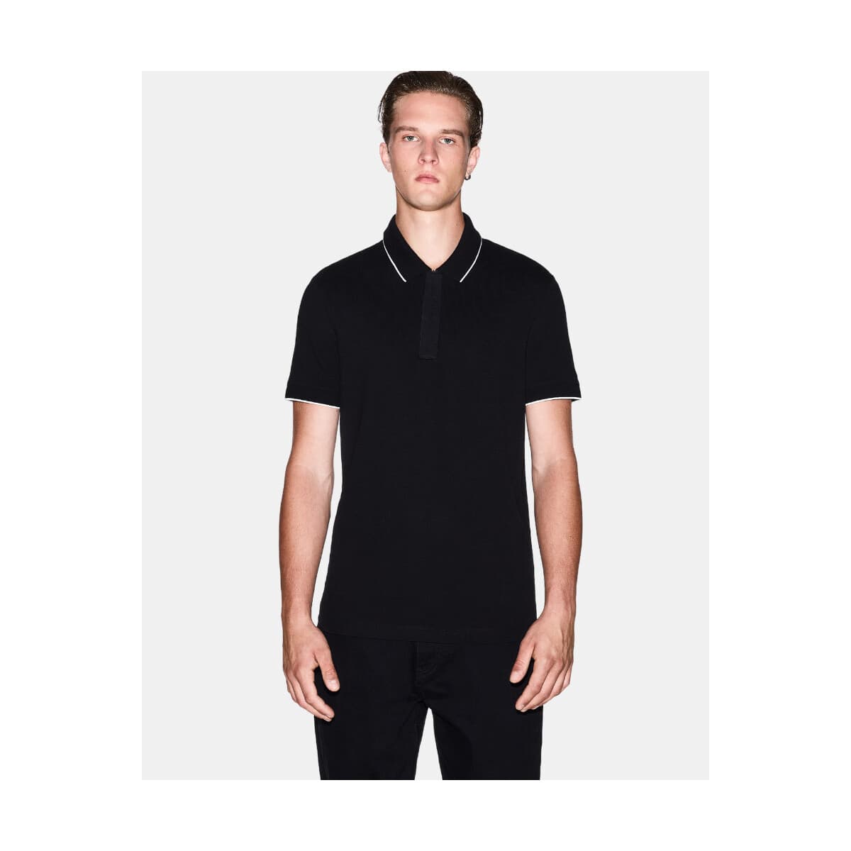 Men's Polo Shirts EAX Black