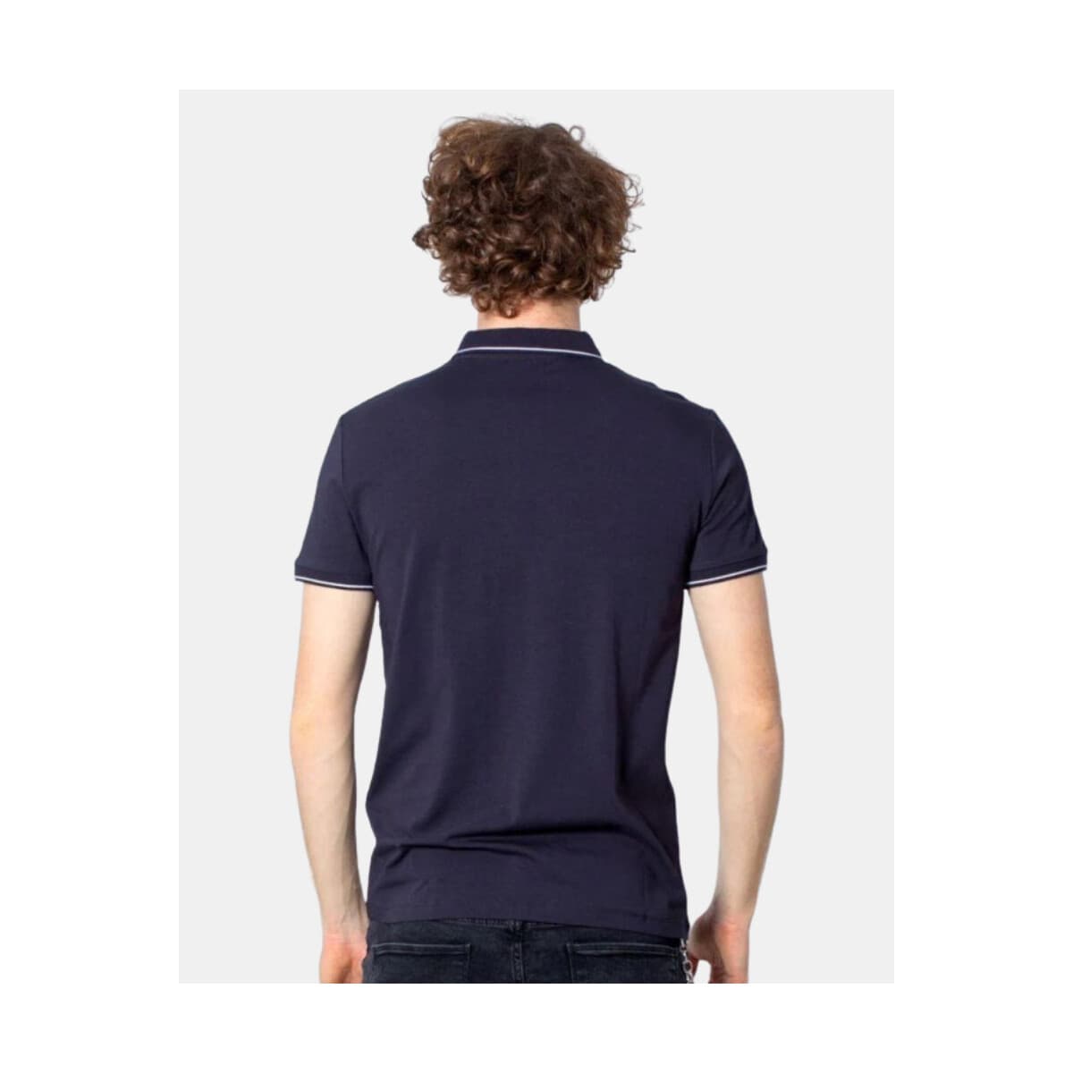 Men's Polo Shirts EAX Blue