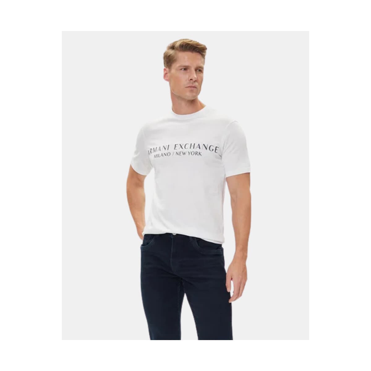Men's T-Shirts EAX White