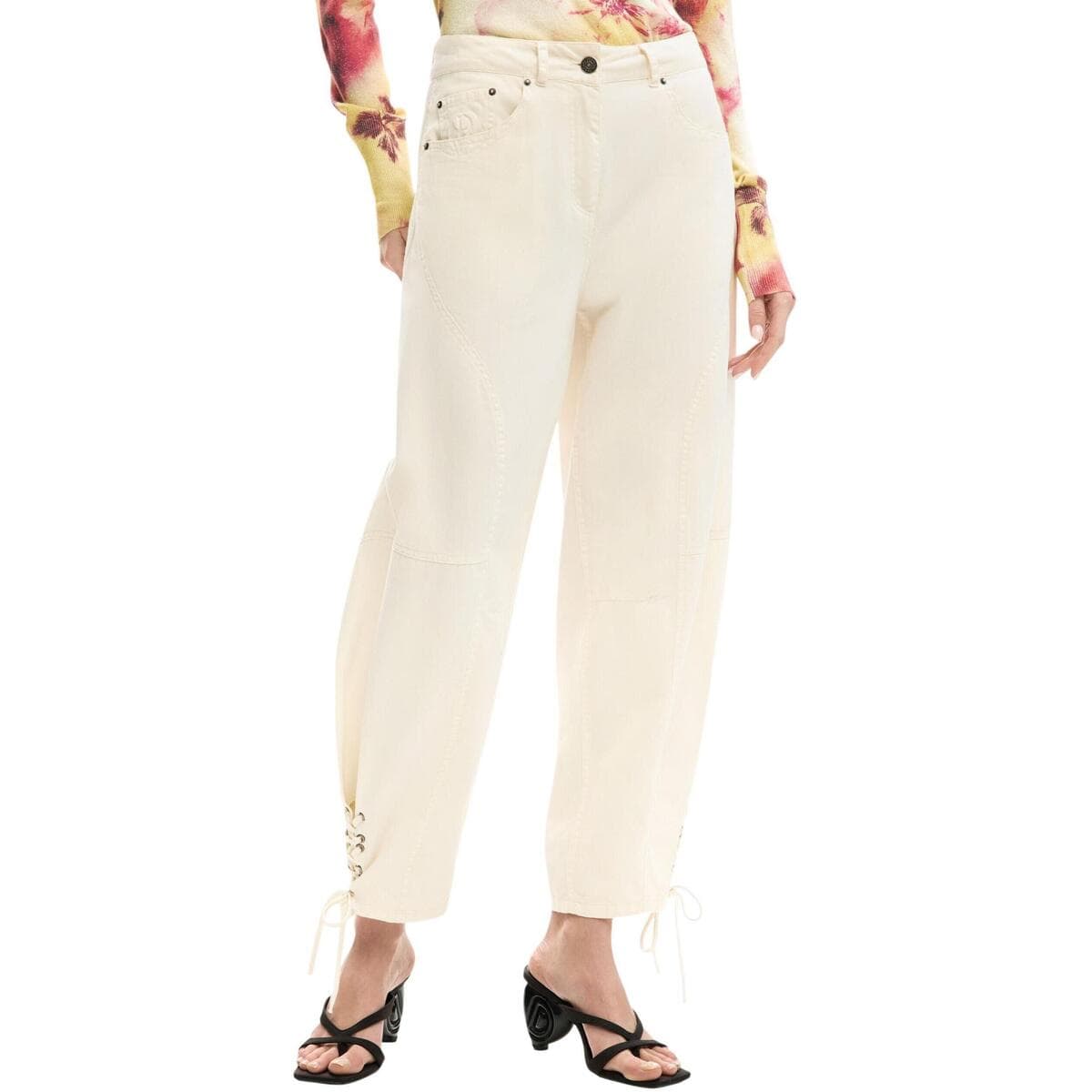 Women's Pants Desigual Beige