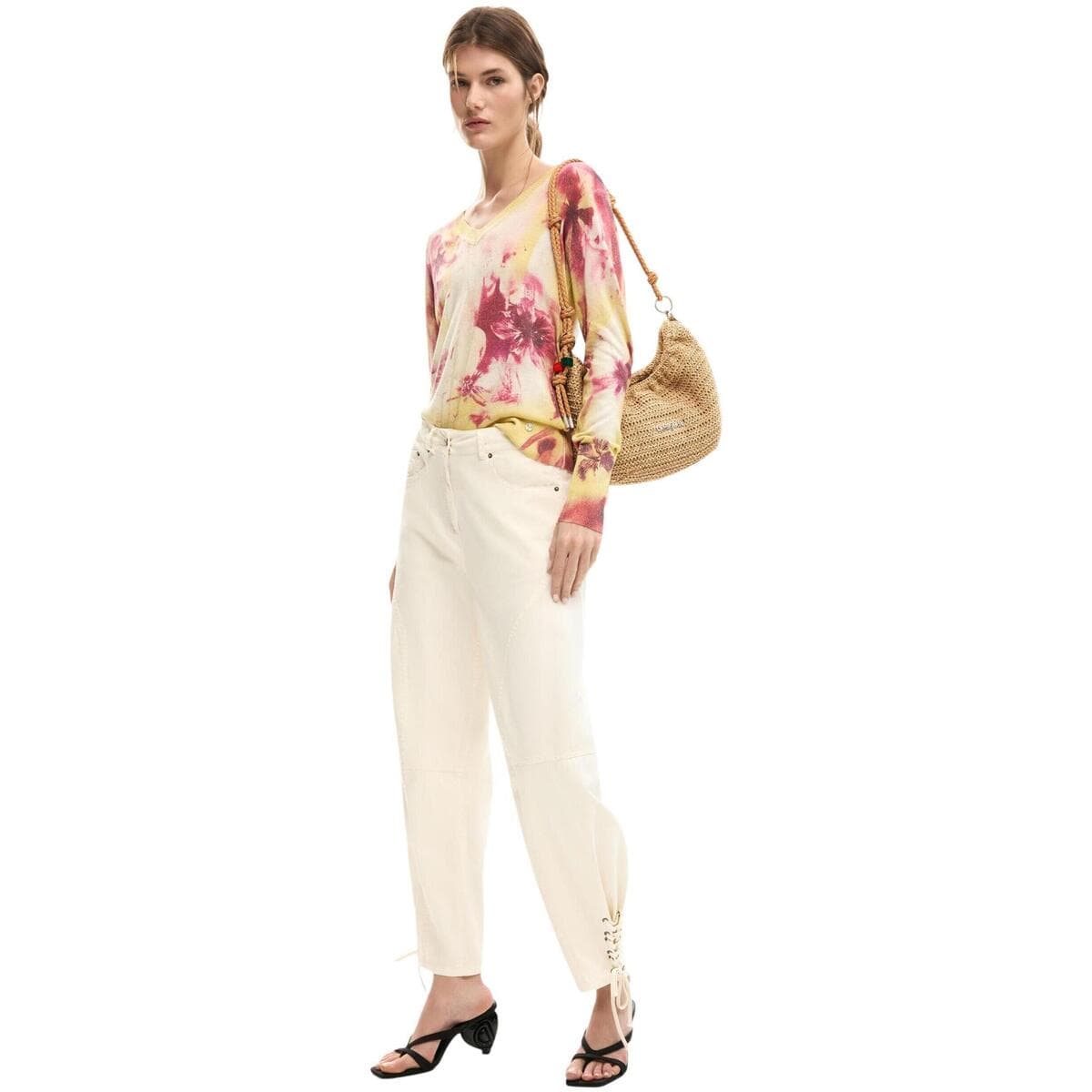 Women's Pants Desigual Beige
