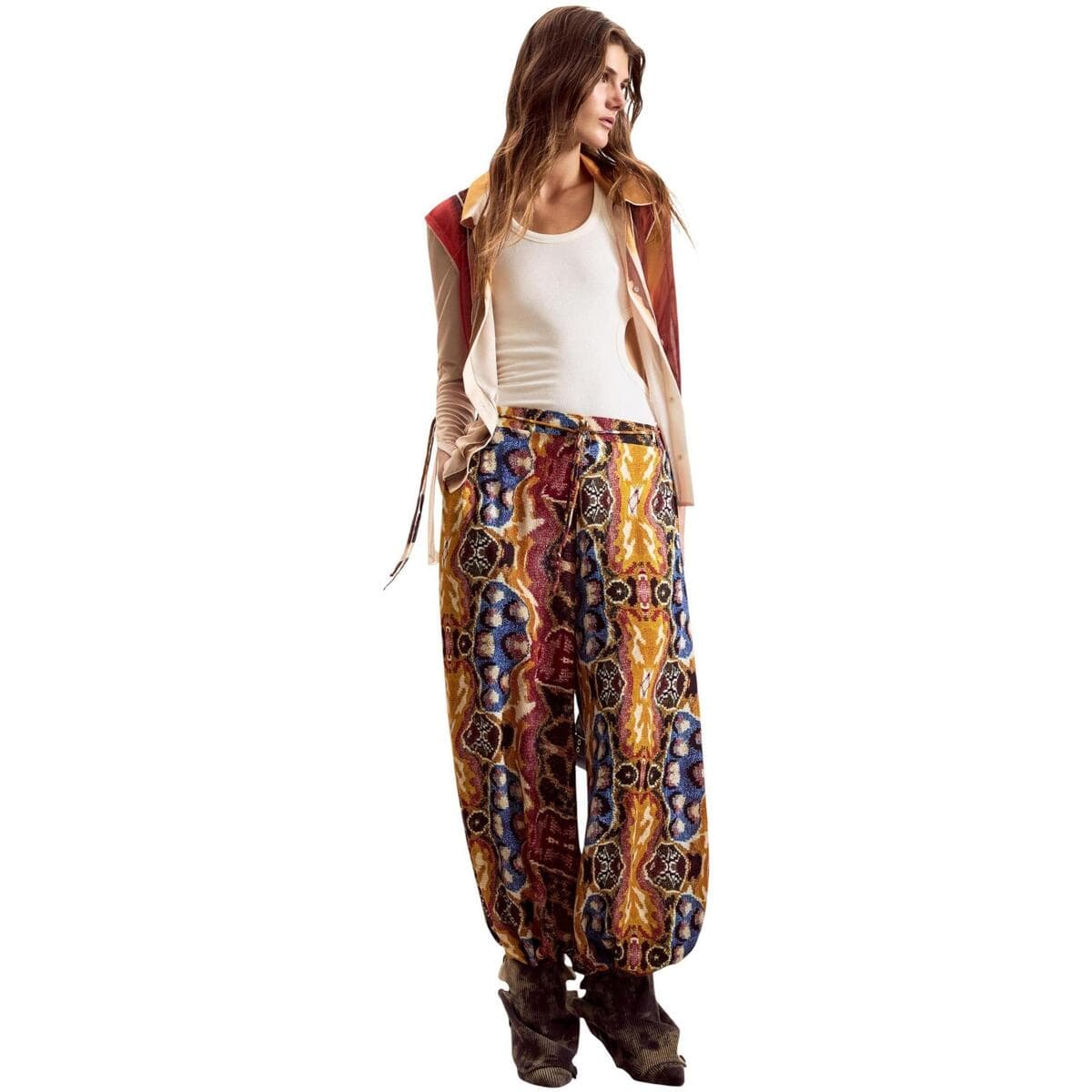 Women's Pants Desigual Yellow