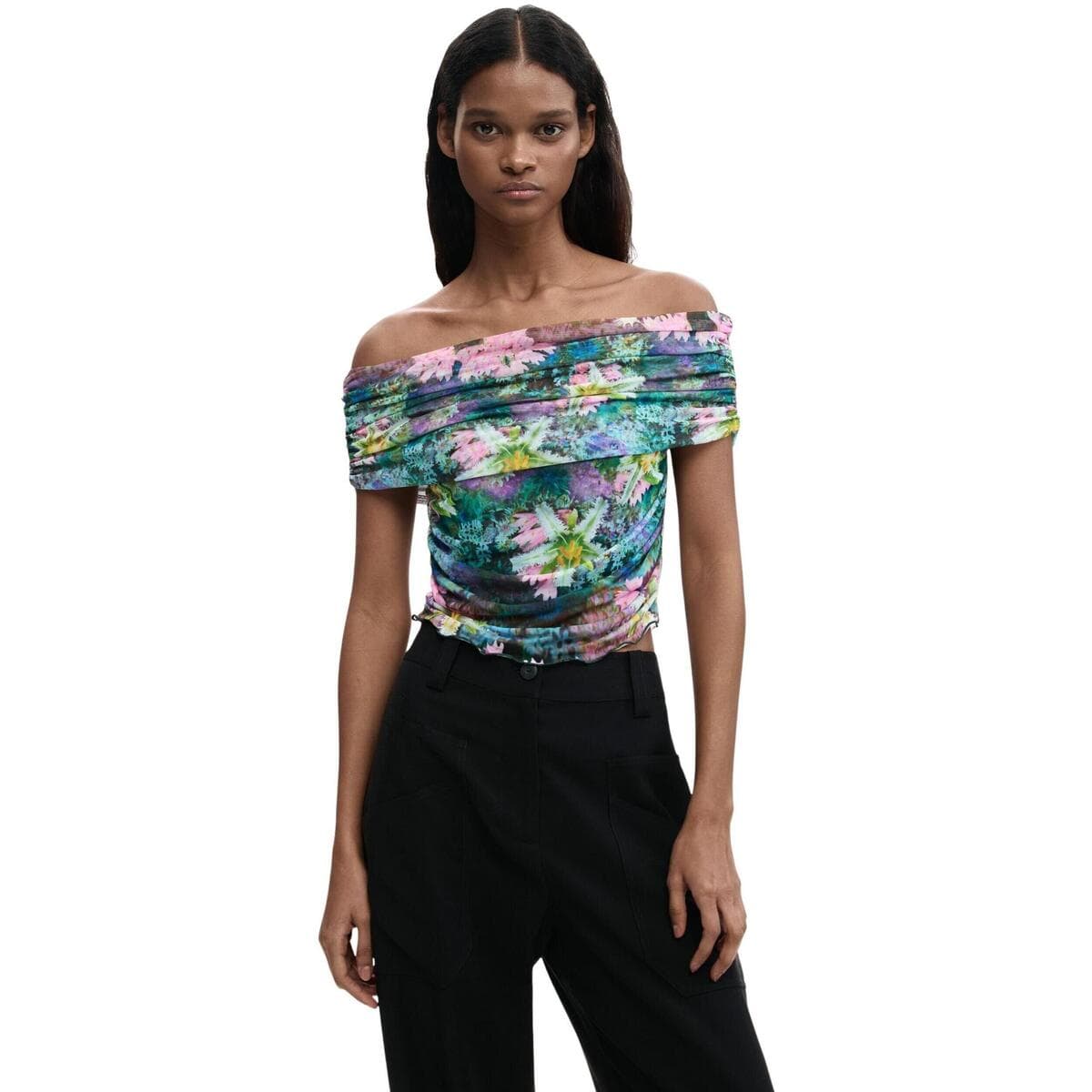 Women's T-Shirts Desigual Green