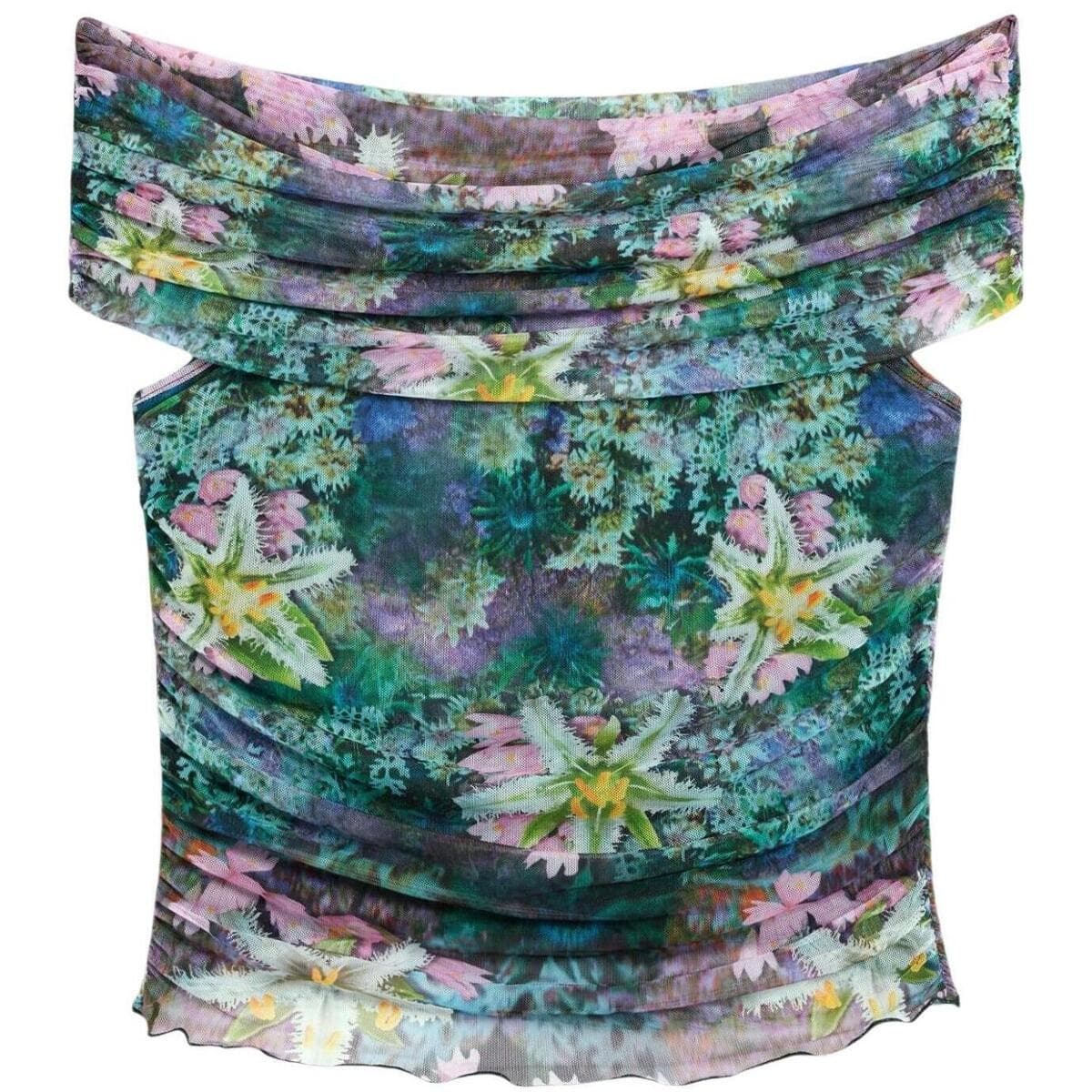 Women's T-Shirts Desigual Green