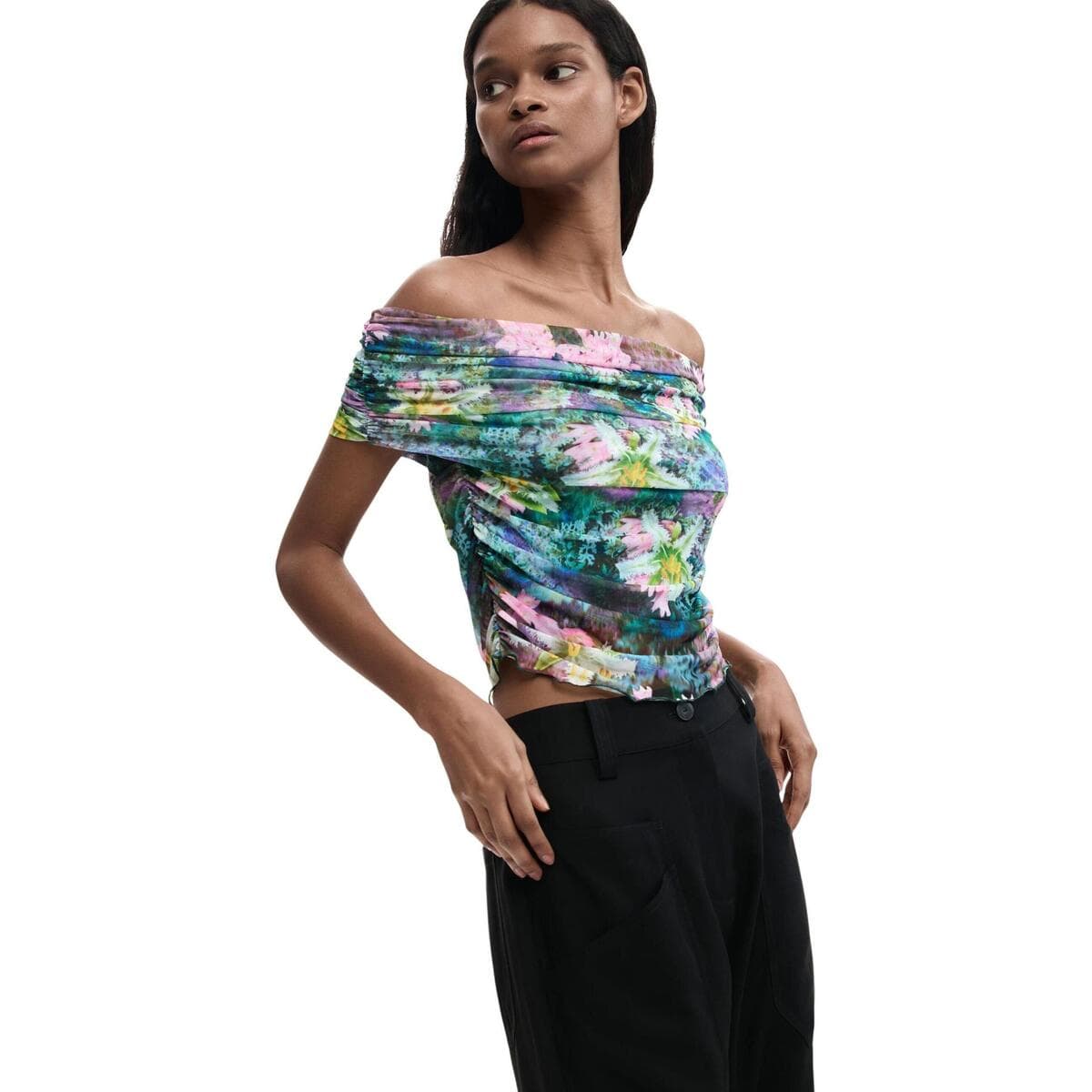 Women's T-Shirts Desigual Green