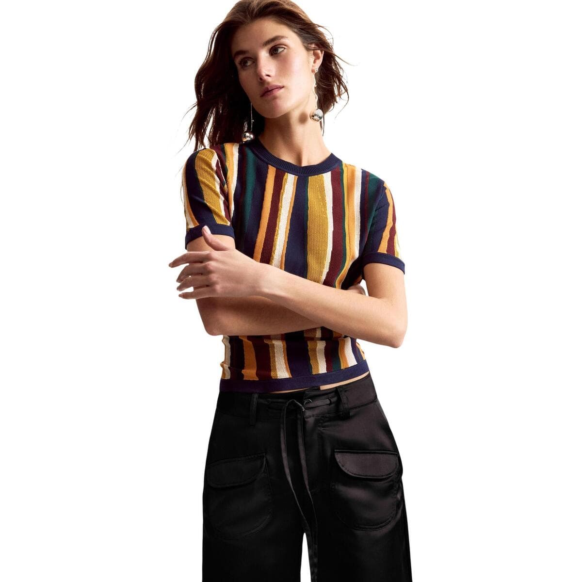 Women's T-Shirts Desigual Yellow